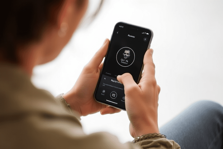 A person using a smartphone with an app interface labeled "Gu Ra Remover"